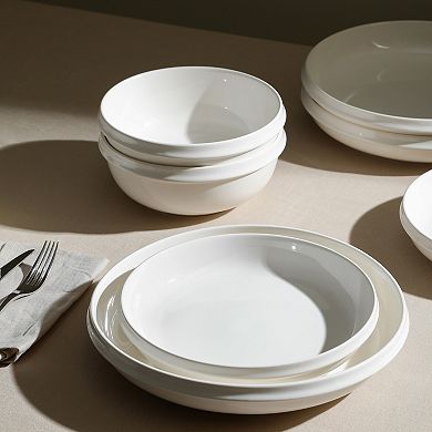 Stone Lain Verso Porcelain 12-pc. Round Dinnerware Set