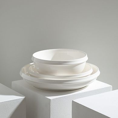 Stone Lain Verso Porcelain 12-pc. Round Dinnerware Set