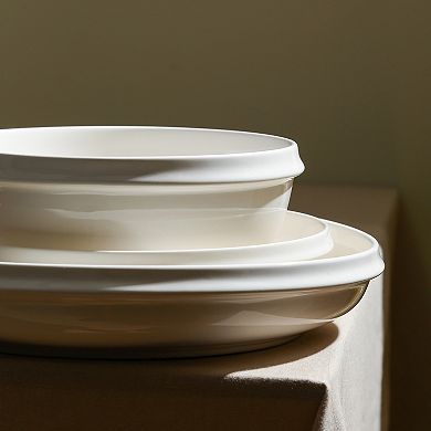 Stone Lain Verso Porcelain 4-pc. Round Dinner Plate Set