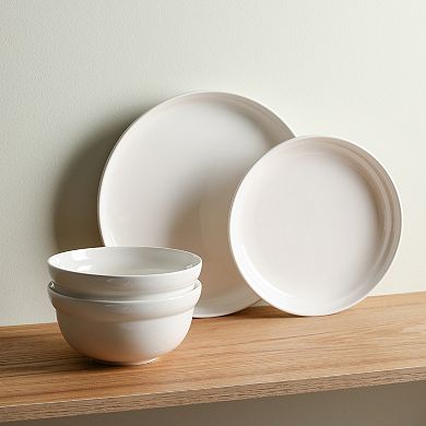 Stone Lain Virtuo Porcelain 12-pc. Round Dinnerware Set
