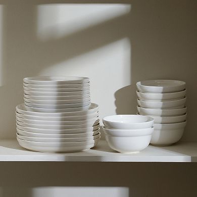 Stone Lain Virtuo Porcelain 24-pc. Round Dinnerware Set