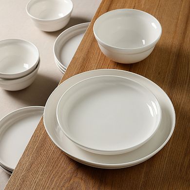 Stone Lain Virtuo Porcelain 24-pc. Round Dinnerware Set