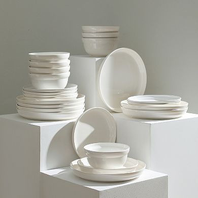 Stone Lain Virtuo Porcelain 24-pc. Round Dinnerware Set