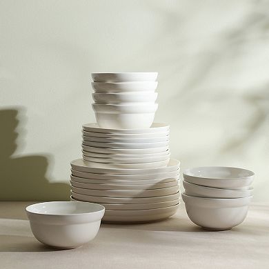 Stone Lain Virtuo Porcelain 24-pc. Round Dinnerware Set
