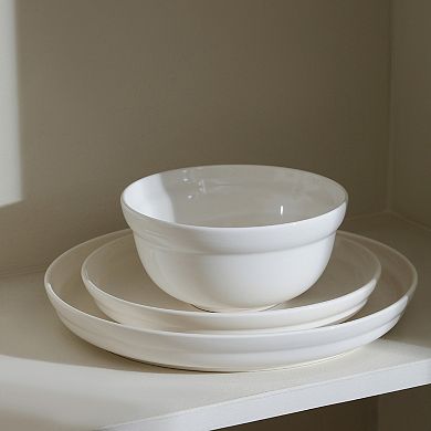 Stone Lain Virtuo Porcelain 24-pc. Round Dinnerware Set