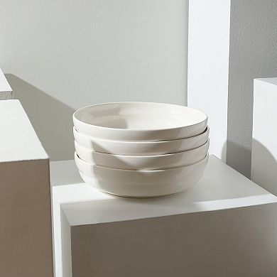 Stone Lain Virtuo Porcelain 4-pc. Round Pasta Bowl Set