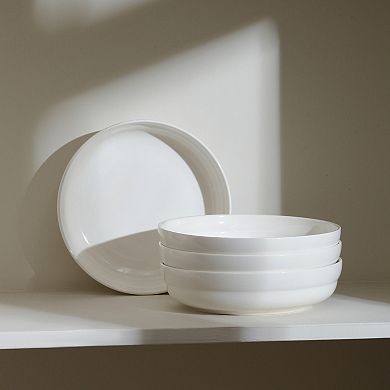 Stone Lain Virtuo Porcelain 4-pc. Round Pasta Bowl Set