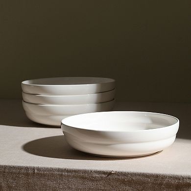 Stone Lain Virtuo Porcelain 4-pc. Round Pasta Bowl Set