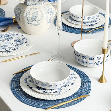 Stone Lain Fiore Bone China 24-pc. Dinnerware Set