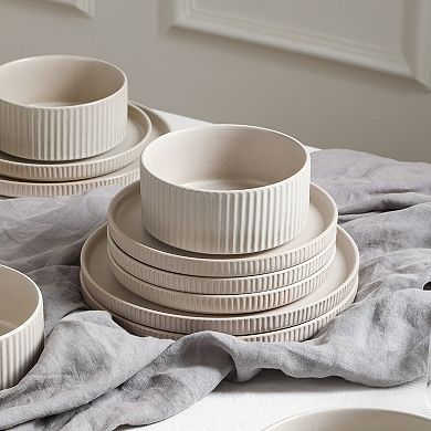 Stone Lain Haven Stoneware 16-pc. Round Dinnerware Set