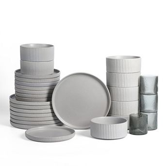 Stone Lain Haven Stoneware 32 pc Dinnerware Set