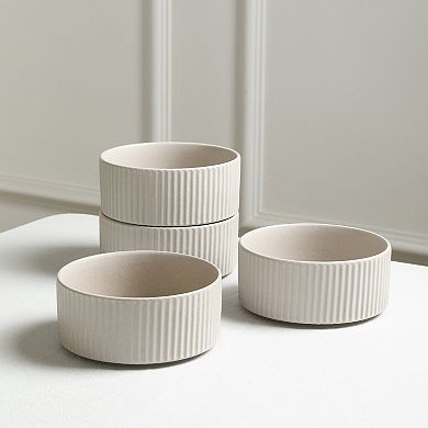 Stone Lain Haven Stoneware 4-pc. Round Bowl Set