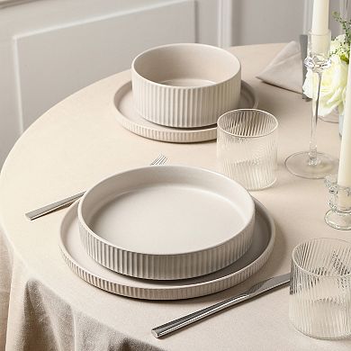 Stone Lain Haven Stoneware 4-pc. Round Pasta Bowl Set