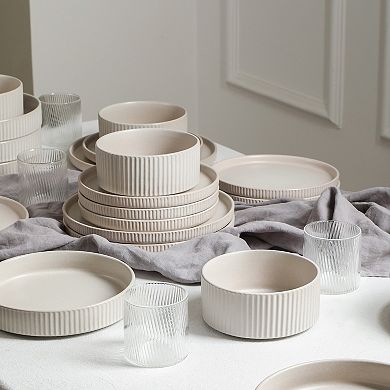 Stone Lain Haven Stoneware 4-pc. Round Pasta Bowl Set