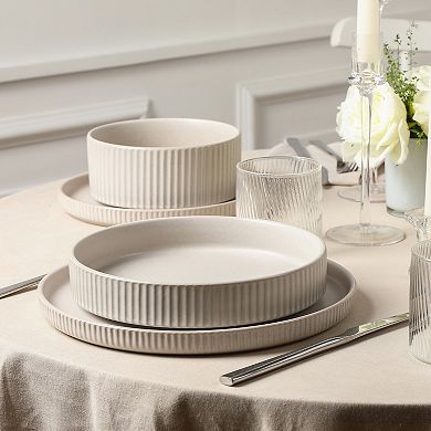 Stone Lain Haven Stoneware 4-pc. Round Pasta Bowl Set