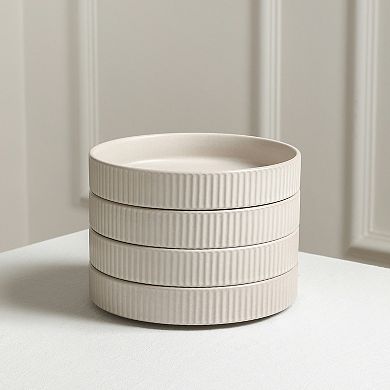Stone Lain Haven Stoneware 4-pc. Round Pasta Bowl Set