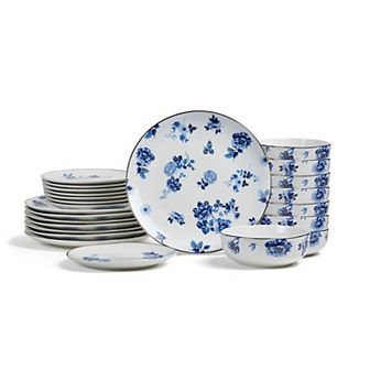 Stone Lain Viola Porcelain 24 pc Dinnerware Set