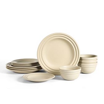 Stone Lain Zen Stoneware 12 pc Dinnerware Set