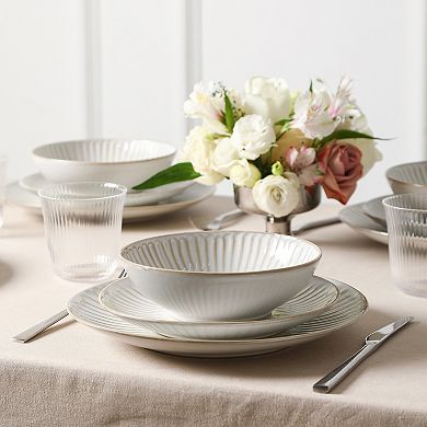 Stone Lain Linea Stoneware 16-pc. Dinnerware Set