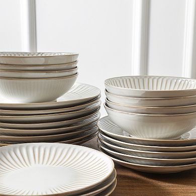 Stone Lain Linea Stoneware 16-pc. Dinnerware Set