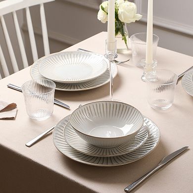Stone Lain Linea Stoneware 16-pc. Dinnerware Set