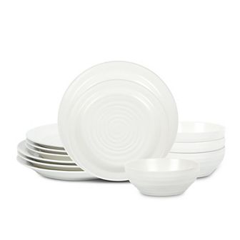 Stone Lain Orbit Stoneware 12 pc Round Dinnerware Set