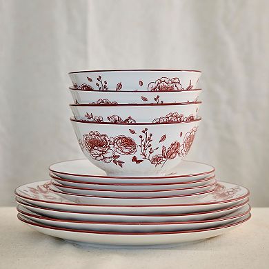 Stone Lain Esme Porcelain 24-pc. Dinnerware Set