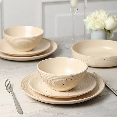 Stone Lain Lauren Stoneware 16-pc. Rustic Dinnerware Set