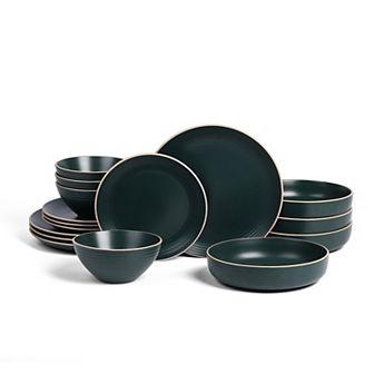 Stone Lain Lauren Stoneware 16 pc Rustic Dinnerware Set