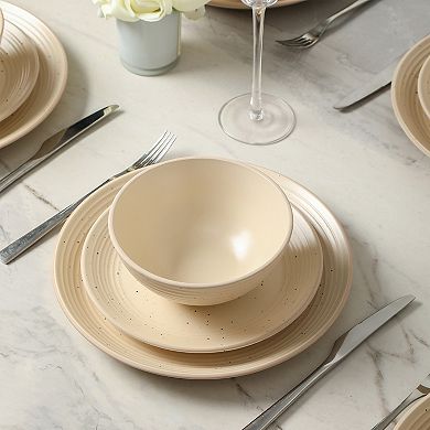 Stone Lain Lauren Stoneware 32-pc. Rustic Dinnerware Set