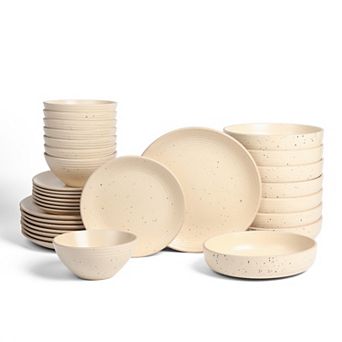 Stone Lain Lauren Stoneware 32 pc Rustic Dinnerware Set