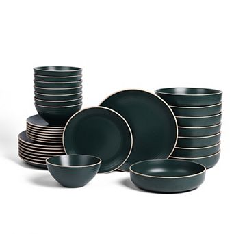 Stone Lain Lauren Stoneware 32 pc Rustic Dinnerware Set