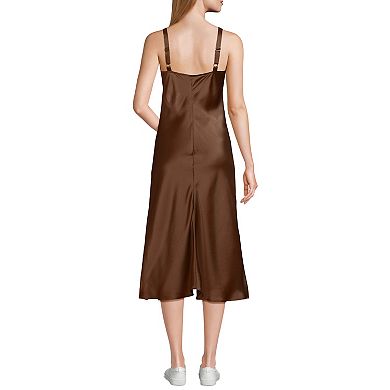 Women's Lands' End Satin Slip Dress