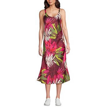 Women's Lands' End Satin Slip Dress
