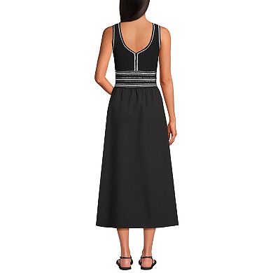 Women's Lands' End V-Neck Sweater Dress