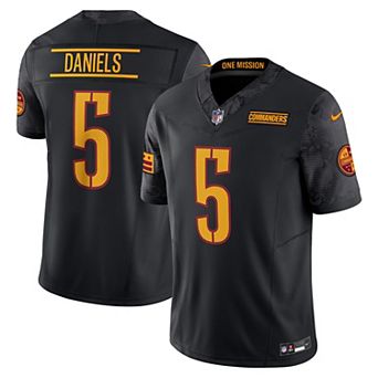 Men's Nike Jayden Daniels Black Washington Commanders Vapor F.U.S.E. Limited Jersey