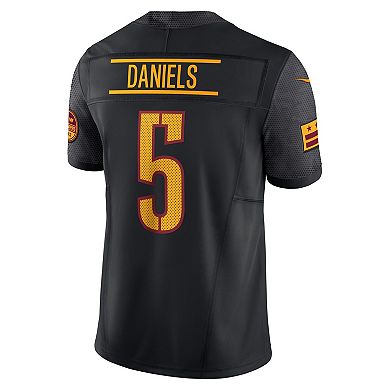 Men's Nike Jayden Daniels Black Washington Commanders Vapor F.U.S.E. Limited Jersey