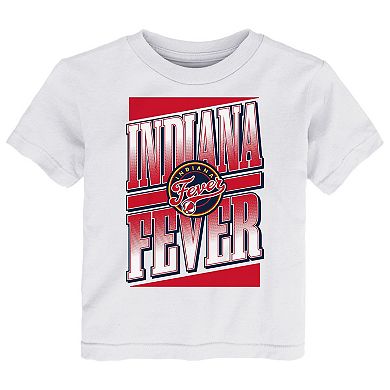 Toddler White Indiana Fever Team Stack T-Shirt