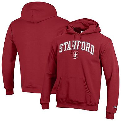 Men's Champion Cardinal Stanford Cardinal Arch Over Logo Pullover Hoodie