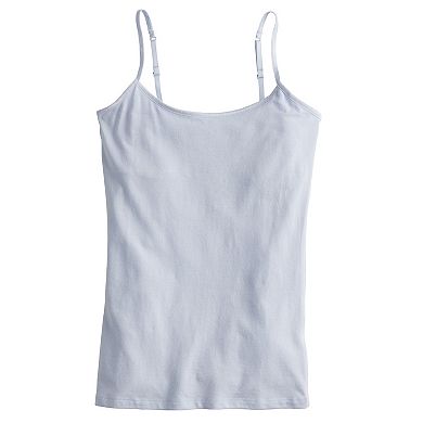 Juniors' SO® Satin Trim Solid Cami