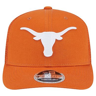 Men's New Era Texas Orange Texas Longhorns Primary 9SEVENTY Trucker Stretch-Snap Hat