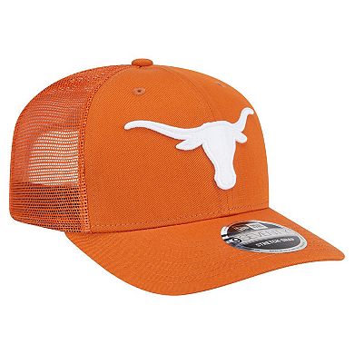 Men's New Era Texas Orange Texas Longhorns Primary 9SEVENTY Trucker Stretch-Snap Hat