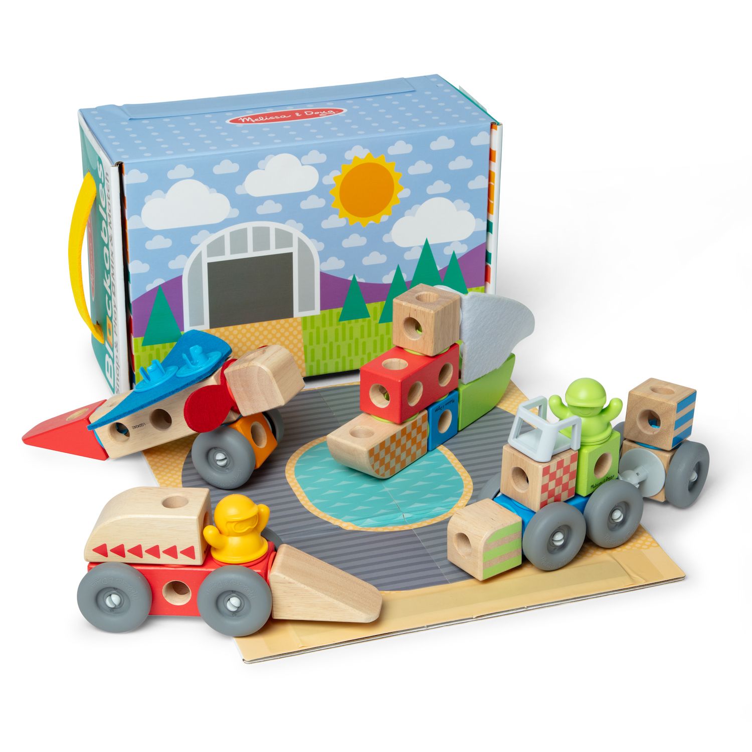 Детский конструктор Melissa & Doug Blockables Vehicles Building Set — фото 1