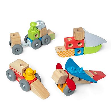 Melissa & Doug Blockables Vehicles Building Set