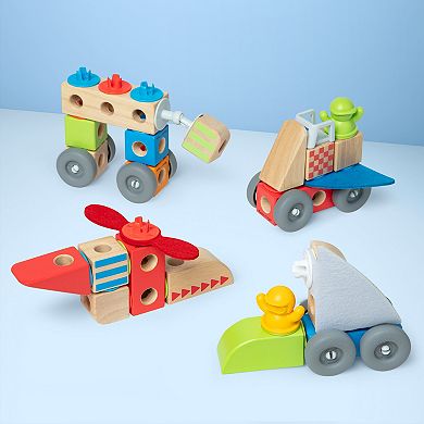 Melissa & Doug Blockables Vehicles Building Set