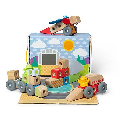 Melissa & Doug Blockables Vehicles Building Set