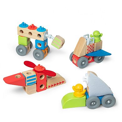 Melissa & Doug Blockables Vehicles Building Set