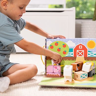 Melissa & Doug Blockables Farm Snap And Play Building Set