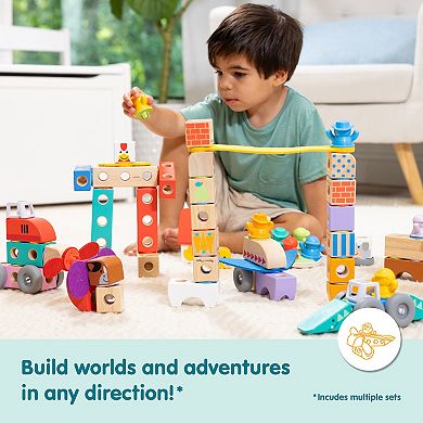 Melissa & Doug Blockables Farm Snap And Play Building Set