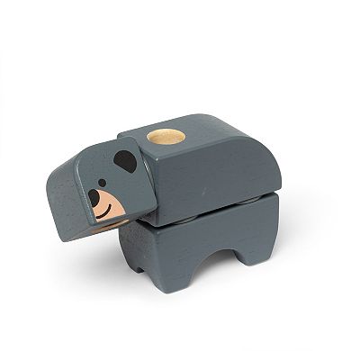 Melissa & Doug Blockables Woodland Friends Connectable Building Blocks Set